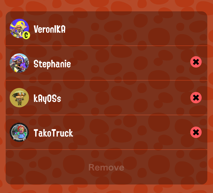 Screenshot of Change Members.