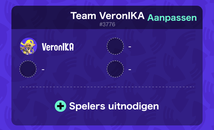 Afbeelding van de knop SPELERS UITNODIGEN.