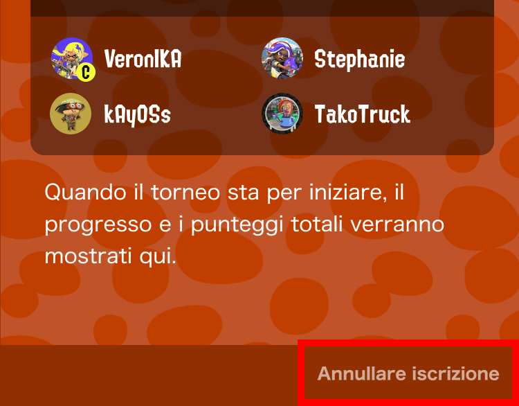 Immagine del punto Annullare iscrizione