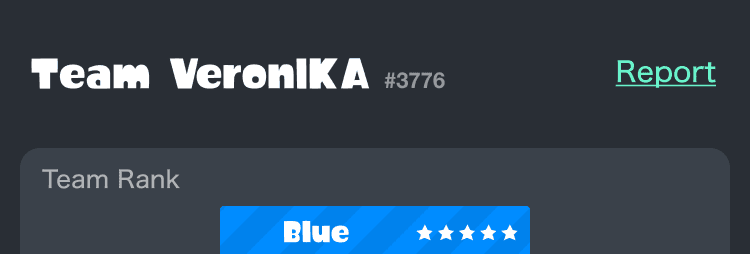 Screenshot of the Team Report button on the top right of the Team Page.
