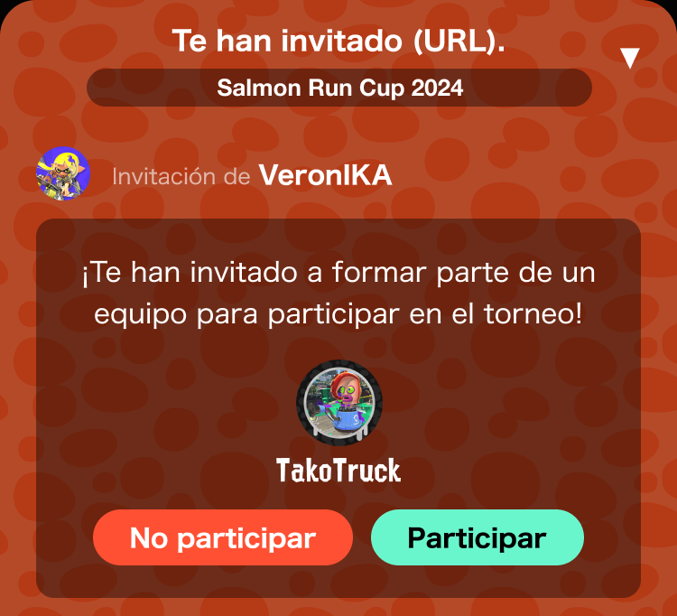 Pantalla de unirse mediante un enlace de invitación