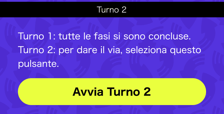 Immagine dell'opzione per far avanzare il turno nella sezione Navigazione