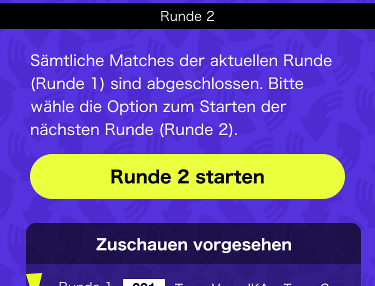 Abbildung: Schaltfläche zum Rundenwechsel in der Navigation