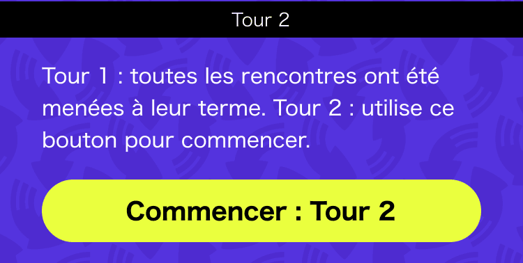 (Bouton de démarrage du tour dans la section Navigation)