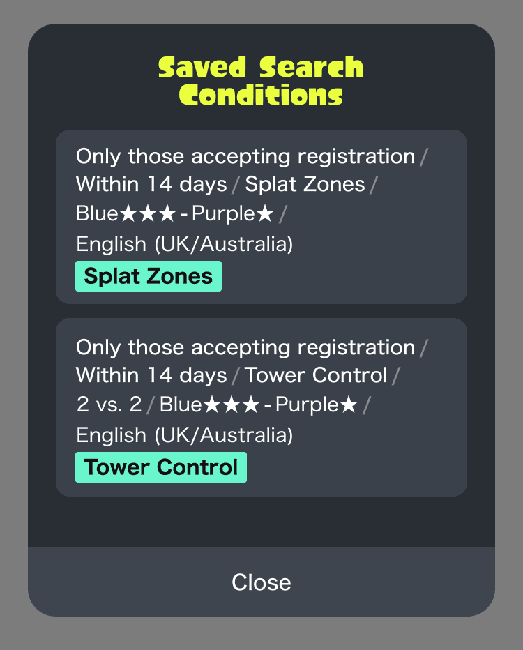 Screenshot of screen with button to download participating teams' data.
