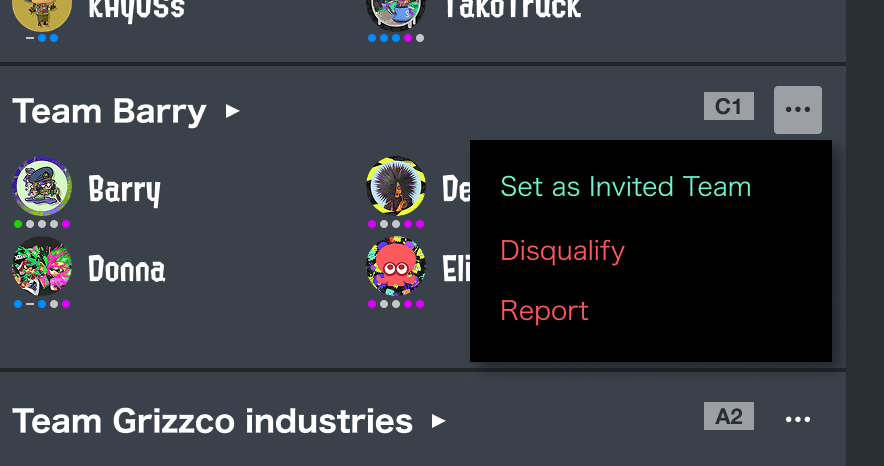 Screenshot of how to use the settings for the invitation-window screen.